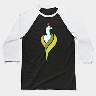 Peacock Emboss Baseball T-Shirt
